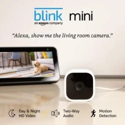 Blink Mini Compact Indoor Plug-In Security Camera -Electronics Store 61LrV6Id5gL. SL1000