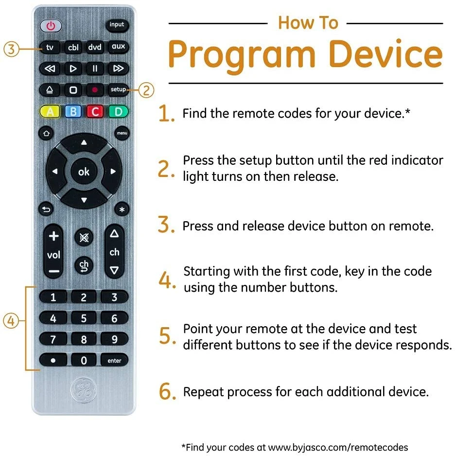 Ge Ultra Pro Universal Remote Silver 6 Ge Ultra Pro Universal Remote Silver - Image 4