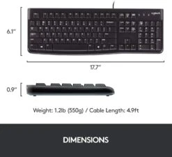 Logitech MK120 Wired Usb Keyboard & Mouse Combo -Electronics Store 714yx88in4L. AC SL1500