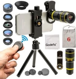 Godefa Gc 6 Inch Phone Tripod Stand And Lense Accessories