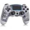 AUGEX Wireless Game Controller Compatible With PS4 – Crystal Grey -Electronics Store AUGEX Wireless Game Controller for PS4 Black and Grey
