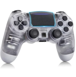 AUGEX Wireless Game Controller Compatible With PS4 – Crystal Grey