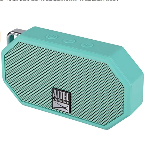Altec Lansing HydraMini Wireless Bluetooth Speaker – IP67 Waterproof USB C Rechargeable – Mint 4 Altec Lansing HydraMini Wireless Bluetooth Speaker – IP67 Waterproof USB C Rechargeable – Mint - Image 2
