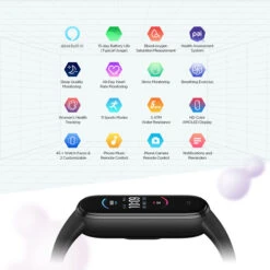 Amazfit Band 5 Health & Fitness Tracker With Alexa – Green -Electronics Store Amazfit Band 5 Health Fitness Tracker with Alexa Midnight Black 1 1