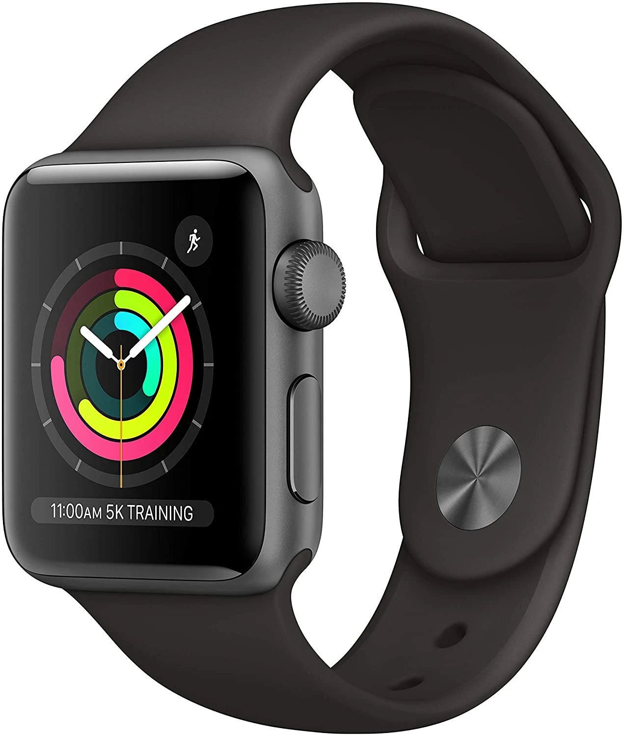 Apple Watch Series 3 Space Gray Aluminum Case With Black Sport Band – 38mm 4 Apple Watch Series 3 Space Gray Aluminum Case With Black Sport Band – 38mm - Image 2