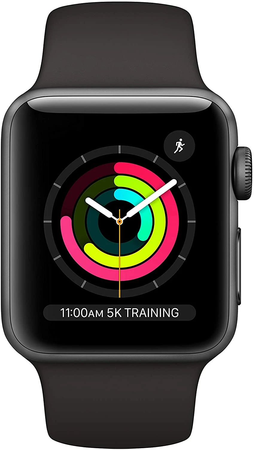 Apple Watch Series 3 Space Gray Aluminum Case With Black Sport Band – 38mm 5 Apple Watch Series 3 Space Gray Aluminum Case With Black Sport Band – 38mm - Image 3