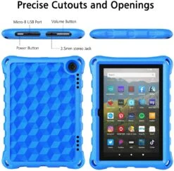 Auorld Fire HD8 Tablet Childproof Case Blue -Electronics Store Auorld Fire HD8 Tablet Childproof Case Blue 2