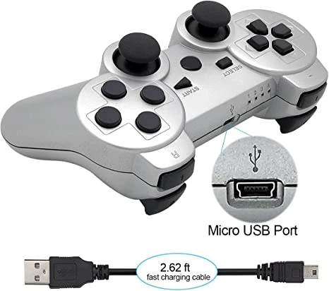 Ceozon Ps3 Oem Wireless Controller – Silver 5 Ceozon Ps3 Oem Wireless Controller – Silver - Image 3