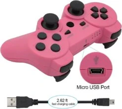 Ceozon Ps3 Wireless Controller – Pink -Electronics Store Ceozon Ps3 Wireless Controller Pink 1 1