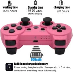 Ceozon Ps3 Wireless Controller – Pink -Electronics Store Ceozon Ps3 Wireless Controller Pink 2 1