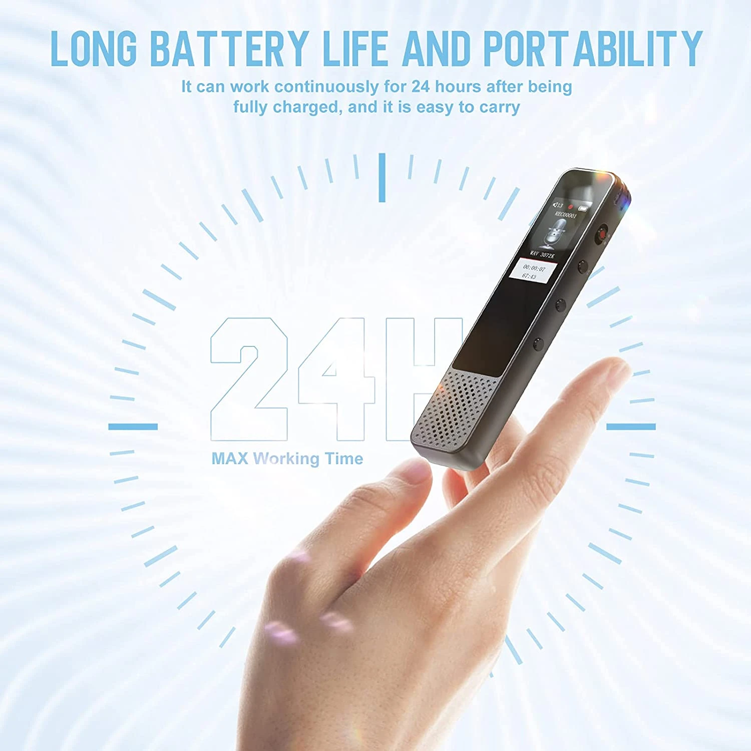 Coconise V9 Digital Voice Recorder 64GB 6 Coconise V9 Digital Voice Recorder 64GB - Image 4