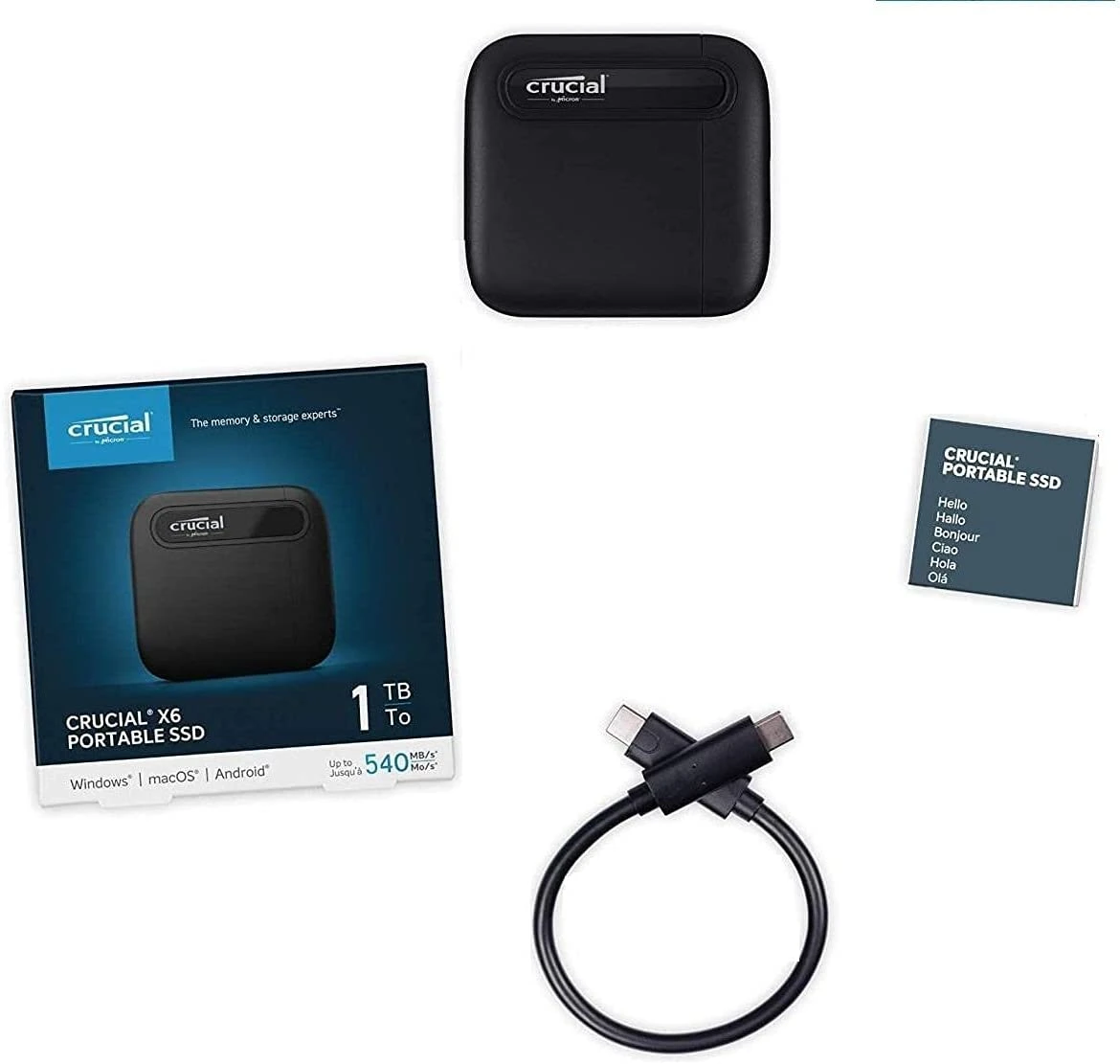 Crucial X6 1TB Portable External USB 3.2 SSD Harddrive 6 Crucial X6 1TB Portable External USB 3.2 SSD Harddrive - Image 4