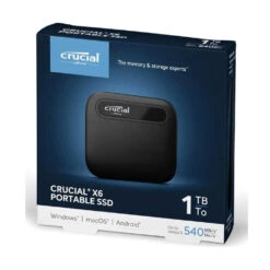 Crucial X6 1TB Portable External USB 3.2 SSD Harddrive