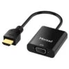 Moread Gold-Plated Active HDMI To VGA Adapter (Male To Female) With Micro USB Power Cable & 3.5mm Audio Cable