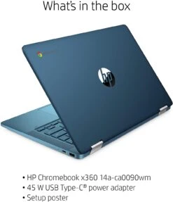 HP 14 Inch Chromebook 11A-X360 4A – 4GB DDR4 64GB EMMC – Metallic Blue -Electronics Store HP 14 Inch Chromebook 11A X360 4A 4GB DDR4 64GB eMMC Metallic Blue