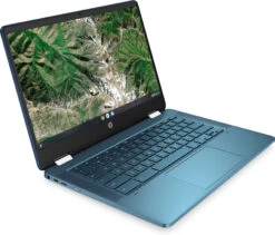 HP 14 Inch Chromebook 11A-X360 4A – 4GB DDR4 64GB EMMC – Metallic Blue