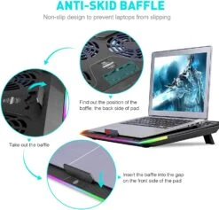 Havit Laptop Cooling Pad HVF2069 -Electronics Store Havit Laptop Cooling Pad HVF2069 1 1