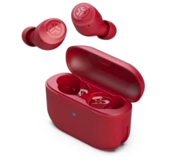 JLab Go Air Pop True Wireless Bluetooth Earbuds With Charging Case – Red