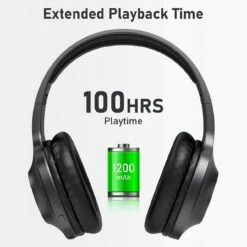 LETSCOM H10 Bluetooth 5.0 Over Ear Deep Bass Hi-Fi Sound Built-in Mic Headphones – Black 11 LETSCOM H10 Bluetooth 5.0 Over Ear Deep Bass Hi-Fi Sound Built-in Mic Headphones – Black -Electronics Store LETSCOM H10 Bluetooth 5.0 Over Ear Deep bass Hi Fi Sound Built in Mic Headphones Black 1 1