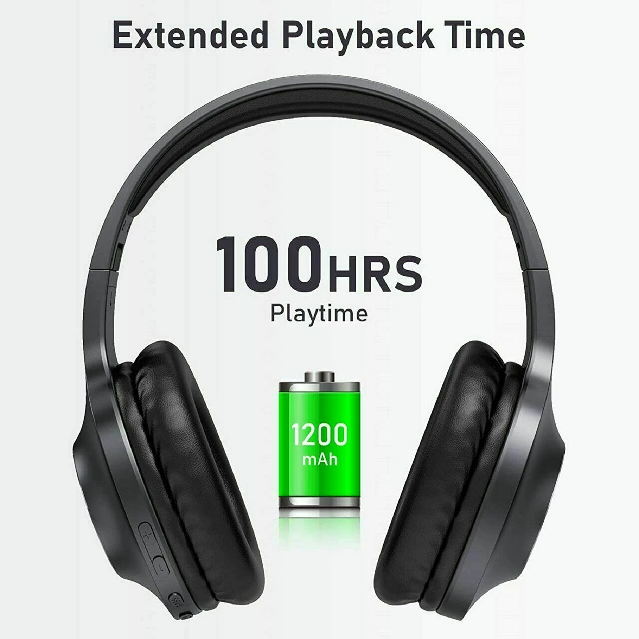 LETSCOM H10 Bluetooth 5.0 Over Ear Deep Bass Hi-Fi Sound Built-in Mic Headphones – Black 7 LETSCOM H10 Bluetooth 5.0 Over Ear Deep Bass Hi-Fi Sound Built-in Mic Headphones – Black - Image 5