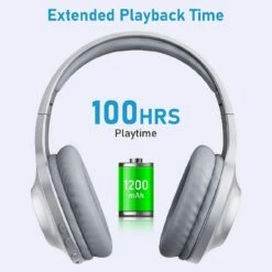LETSCOM H10 Bluetooth 5.0 Over Ear Deep Bass Hi-Fi Sound Built-in Mic Headphones – Ilver 9 LETSCOM H10 Bluetooth 5.0 Over Ear Deep Bass Hi-Fi Sound Built-in Mic Headphones – Ilver -Electronics Store LETSCOM H10 Bluetooth 5.0 Over Ear Deep bass Hi Fi Sound Built in Mic Headphones Silver 3