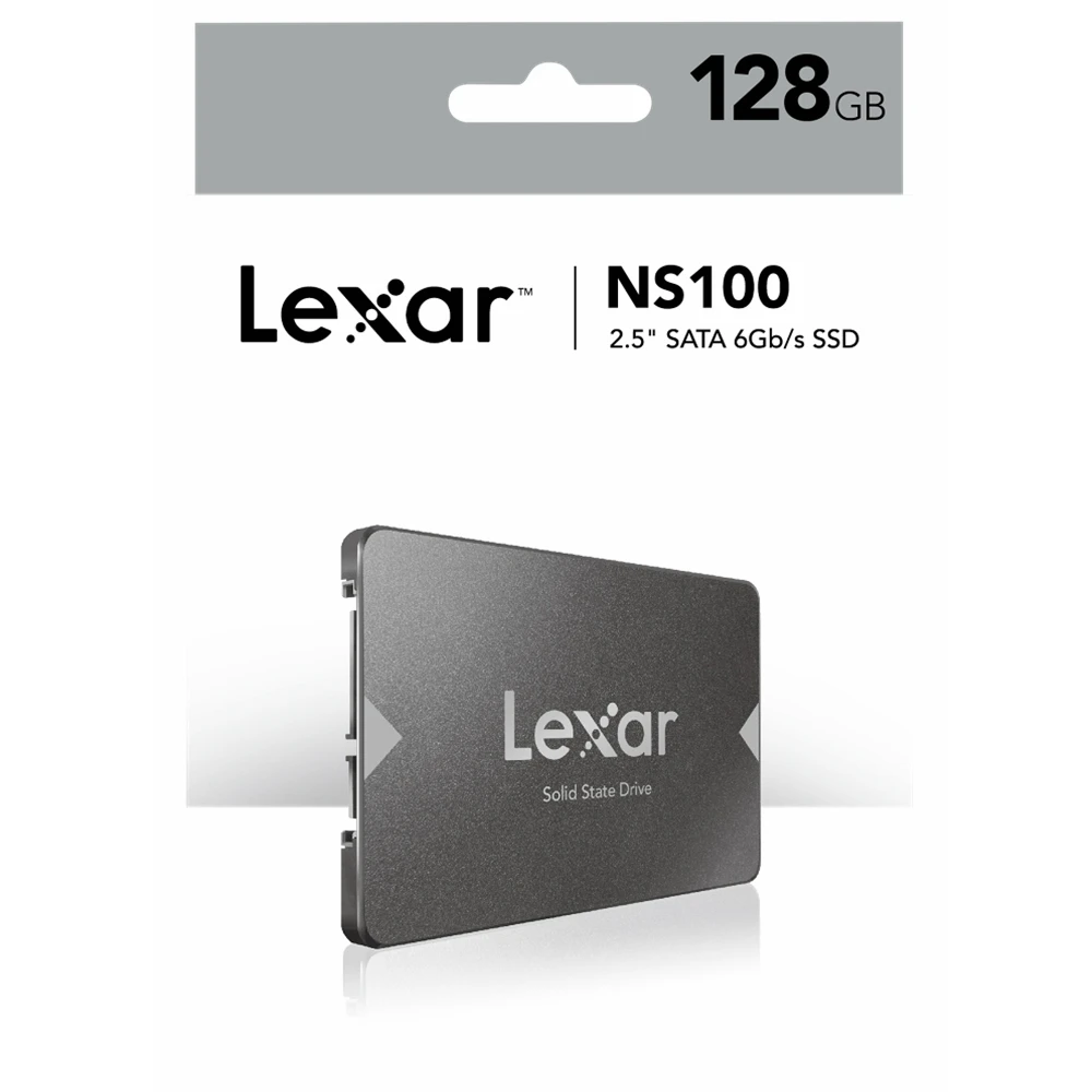 Lexar NS100 128GB 2.5 Inch SATA III Internal SSD – Up To 520MBs Read LNS100-128RBNA 2 Lexar NS100 128GB 2.5 Inch SATA III Internal SSD – Up To 520MBs Read LNS100-128RBNA