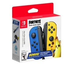 Nintendo Switch Joy Con Left Neon Blue – Yellow Right – Fortnite Fleet Force Bundle