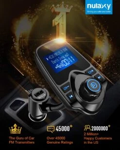 Nulaxy KM18 Bluetooth FM Transmitter With A 1.44 Inch Screen LC26752KM18 7 Nulaxy KM18 Bluetooth FM Transmitter With A 1.44 Inch Screen LC26752KM18 -Electronics Store Nulaxy KM18 Bluetooth FM Transmitter with a 1.44 Inch Screen LC26752KM18