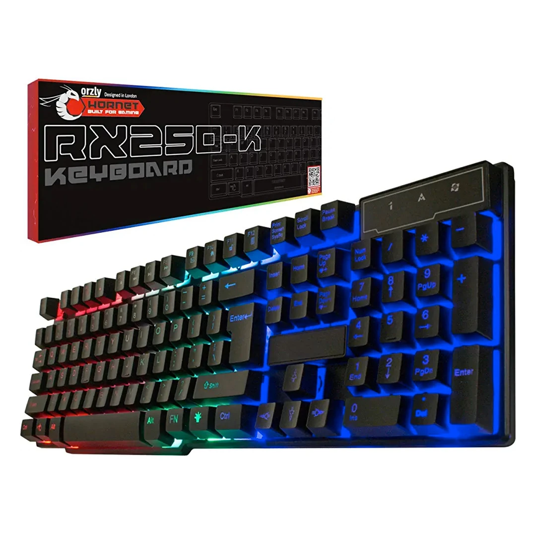 Orzly RX-250 Hornet Edition Black RGB Wired Gaming Keyboard 3 Orzly RX-250 Hornet Edition Black RGB Wired Gaming Keyboard