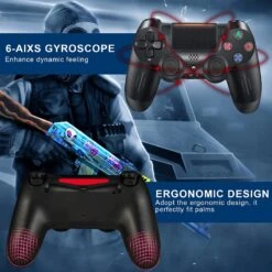 PS4 Aftermarket Wireless Controller Black 9 PS4 Aftermarket Wireless Controller Black -Electronics Store PS4 Aftermarket Wireless Controller Black