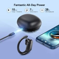 Ruebitrue Sport Wireless Bluetooth 5.0 Earbuds W/Type-C Fast Charging/35H/IPX7 Waterproof -Electronics Store Ruebitrue Sport Wireless Earphone 2