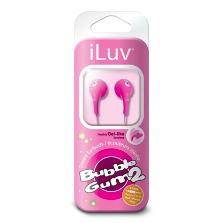 ILuv IEP205PNK Bubble Gum 2 Flexible Jelly Earphones Pink 3 ILuv IEP205PNK Bubble Gum 2 Flexible Jelly Earphones Pink