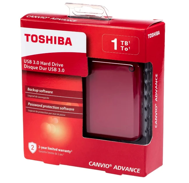 Toshiba (HDTC910XR3AA) Canvio Advance 1TB Portable Harddrive 3 Toshiba (HDTC910XR3AA) Canvio Advance 1TB Portable Harddrive