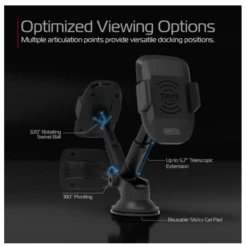 Tzumi Intelligrip Wireless Fast Charger Smart Dash Mount – Black -Electronics Store Screen Shot 2021 02 19 at 1.18.01 PM