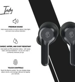 Skullcandy Indy Tw Bt Earbuds Grey -Electronics Store Skullcandy Indy True Wireless In Ear Earbuds DWM003 Black 1