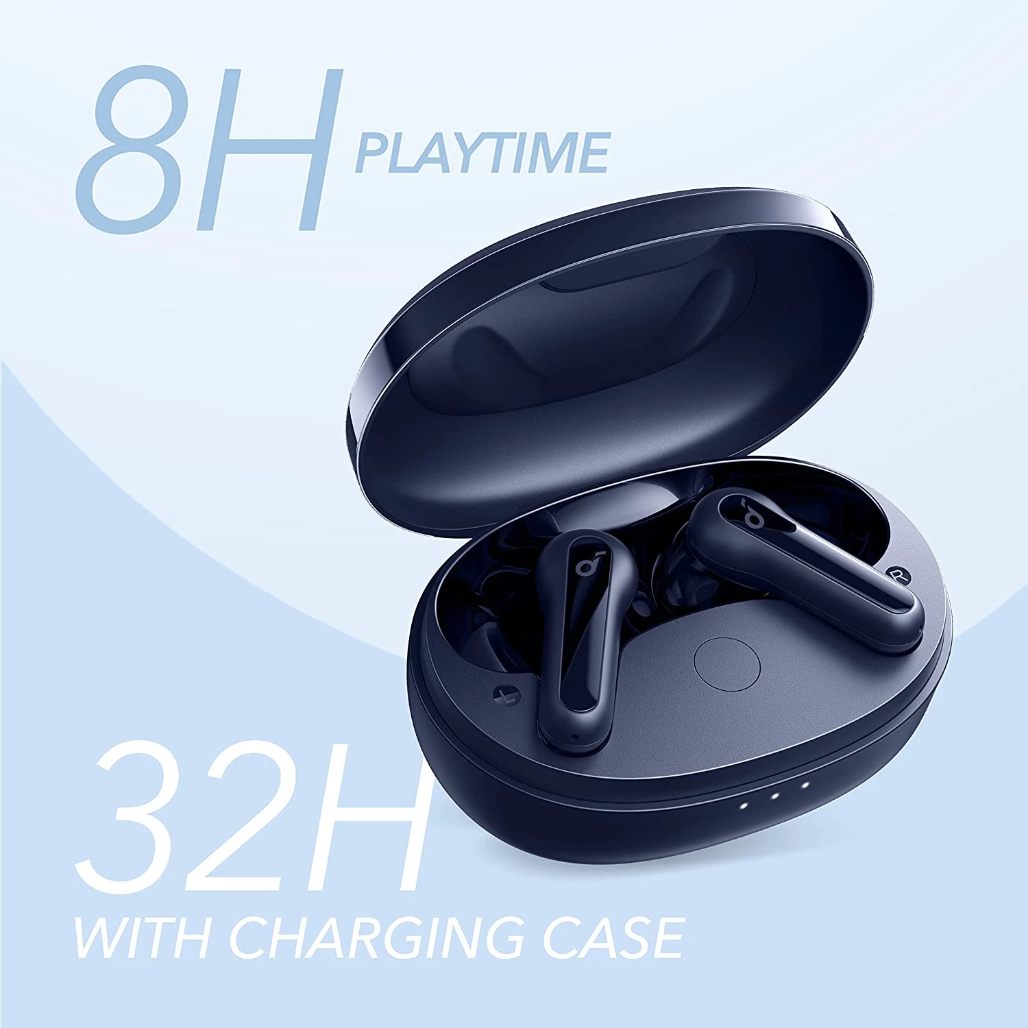 Anker Soundcore Life P2 Minibuds Bluetooth Buds Navy Blue A3944031 4 Anker Soundcore Life P2 Minibuds Bluetooth Buds Navy Blue A3944031 - Image 2
