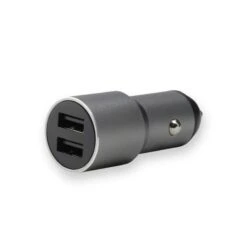 Electric Candy 2.0A Dual Usb Car Adapter Black