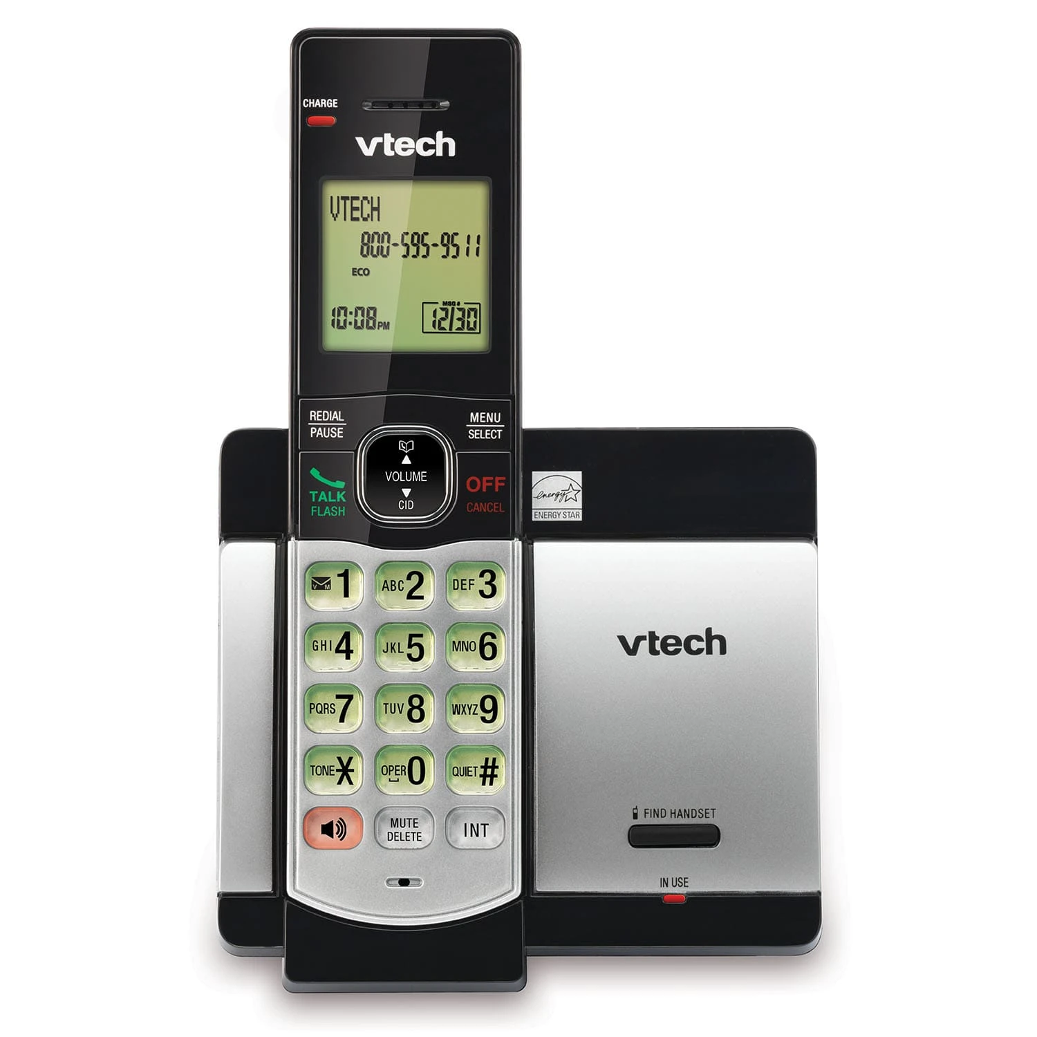 VTech CS5119-16 DECT 6.0 Cordless Phone – 1 Handset Landline Phone – Silver 4 VTech CS5119-16 DECT 6.0 Cordless Phone – 1 Handset Landline Phone – Silver - Image 2