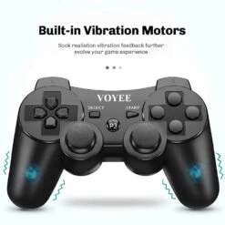 Voyee Gamepad With Upgraded Joystick – Double Shock Compatible With Playstation 3 – Wireless – Black -Electronics Store Voyee Gamepad with Upgraded Joystick Double Shock Compatible with Playstation 3 Wireless Black 2