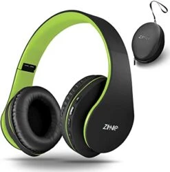 Zihnic 816 Bluetooth Over-EarFoldable Wireless And Wired Stereo Headset – Grey Black