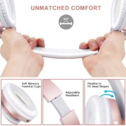Zihnic Bluetooth Headphones Over-Ear Foldable Wireless And Wired Stereo Headset – Rose Gold 10 Zihnic Bluetooth Headphones Over-Ear Foldable Wireless And Wired Stereo Headset – Rose Gold -Electronics Store Zihnic Bluetooth Headphones Over Ear Foldable Wireless and Wired Stereo Headset Rose Gold 4
