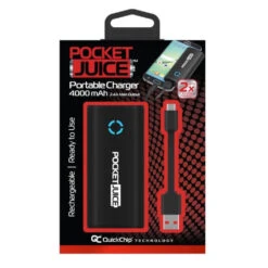Tzumi PocketJuice Solo 4,000 MAh Portable Charger