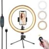 Powsure 10″ LED Ring Light With Tripod Stand & Phone Holder -Electronics Store powsure 10 ring light1