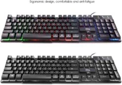 Rii RK100+ Multiple Color Rainbow LED Back-lit Gaming Keyboard -Electronics Store rii rk100 gaming keyboard3