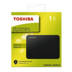Toshiba (HDTB410XK3AA) Canvio Basics 1TB Portable External Hard Drive
