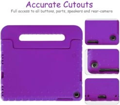 Universal 7 Inch Shock Proof Kids Case – Purple -Electronics Store universal 10 inch shock proof case purple 2